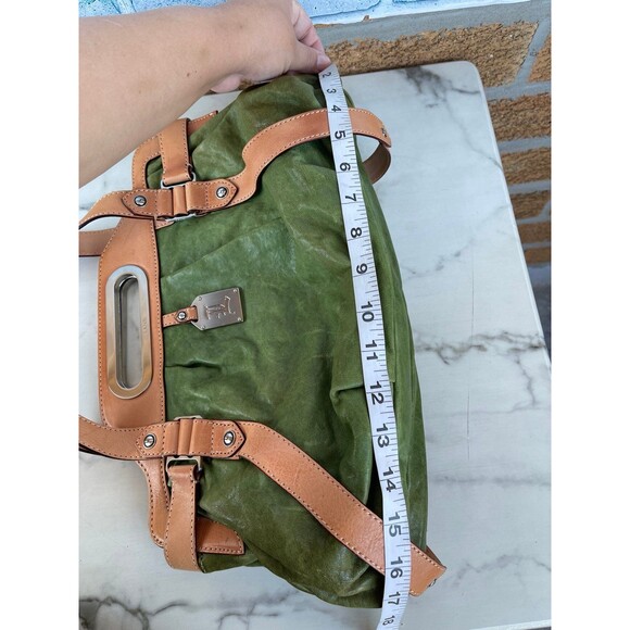 L.A.M.B buttery soft green leather shoulder bag DEADSTOCK - Picture 10 of 13